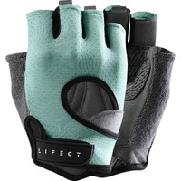 Lifect Freedom Workout Gloves, Knuckle Weight Lifting Shorty Fingerless Gloves With Curved Open Back, For Powerlifting, Gym, Women And Men (Aqua, X-Large)
