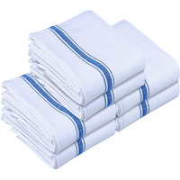 Utopia Towels Blue Dish Towels [6 Pack - 15 X 25 Inches] 100% Ring Spun Cotton Kitchen Towels, Highly Absorbent & Reusable Cleaning Bar And Tea Towels Set