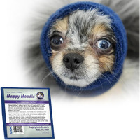 Happy Hoodie The Original Dog & Cat Calming Band, Anxiety Relief/Noise Protection-Grooming-Thunder-Fireworks (Xs, Blue)