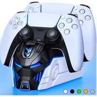Ps5 Controller Charger Station For Playstation 5 Dualsense Controllers: Fast Ps5 Dual Controller Stand Charger Dock-Led Ps5 Controller Charging Station Accessories For Playstation 5 Storage Kit
