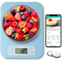 Digital Food Scale - Smart Food Scale With Nutrition Calculator App, Kitchen Scales For Food Grams And Ounces, Food Scale For Weight Loss, Baking, Cooking, Calorie Scales With 0.1Oz Accuracy (3G-5Kg)