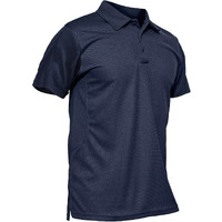 Magcomsen Navy Blue Polo Shirts For Men T Shirts Short-Sleeve Hiking Shirts Hunting Shirt Tactical Shirts Navy M