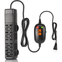 Hitauing Aquarium Heater, 50W/100W/200W/300W/500W Submersible Fish Tank Heater With Over-Temperature Protection And Automatic Power-Off When Leaving Water For Saltwater And Freshwater
