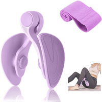 Tinrief Thigh Master Hip Trainer Kegel Exerciser With Resistance Band, Pelvic Floor Trainer, Kegel Trainer For Postpartum Rehabilitation, Trimmer Inner Thigh, Thigh Toner Workout (Purple)