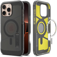 Spigen Tough Armor (Ai) Magfit Designed For Iphone 16 Pro Case [Kickstand] [Military-Grade Protection] Compatible With Magsafe - Frost Black
