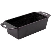 Lodge Cast Iron Loaf Pan 8.5X4.5 Inch, Black