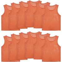 Vogrye Pinnies Set Of 12/24 Scrimmage Vests, Team Practice Sports For Child Youth/Adult, Lightweight Basketball Jersey