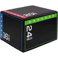 Balancefrom 3 In 1 20""X24""X30"" Foam Plyometric Box Jumping Exercise (Regular, 16 Pounds)