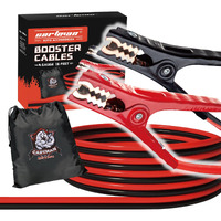 Cartman 4 Gauge 16 Feet Jumper Cables 300Amp Heavy Duty Booster Cable In Carry Bag
