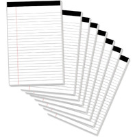 Legal Pads 5 X 8 Inch Notepad, 8 Pack Note Pads College Ruled Perforated Memo Pad For Work Study Daily Note Taking List, Lined Writing Pads Memo Refills Notepads For Office Home School, 30 Sheet/ Pad