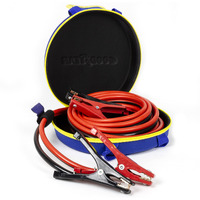 Goodyear, [4 Gauge, 20 Ft - Transfers Higher Voltage Than 6, 8, 10 Or 12 Gauge Heavy Duty Jumper Cables With Pvc Case, Emergency Roadside Assistance, Works In Every Weather