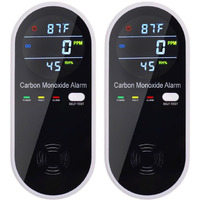 3 In 1 Carbon Monoxide Detector, Kh Alert Portable Carbon Monoxide Detectors For Travel, Plug In Carbon Monoxide Detector With Temperature Humidity Sensor Built-In, Easy To Read & Install