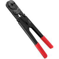 Vevor Pex Pipe Crimping Tool Kit, Pro Press Crimper For 3/8"", 1/2"", 3/4"" Crimp Rings, With 3 Jaw Dies, Pex Tubing Cutter, Go/No-Go Gauge, Copper Ring Removal Tool, Meets Astm F1807 Standards