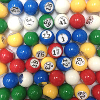 Tapp Collections Multi Color Plastic Bingo Ball Set