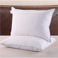 Homelike Moment Down Feather Pillows Queen - 2 Pack Feather Bed Pillows For Sleeping Queen Size Pillow Set Of 2 100% Cotton Cover 20X30 Inch
