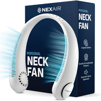 Nexair Portable Neck Fan - 3 Speed Rechargeable Bladeless Neck Fan, Adjustable Personal Neck Fan For Women & Men Modern Design, Great Cooling Fan For Travel, Outdoors & Sports