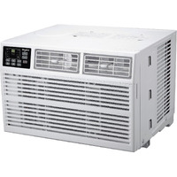 Whirlpool Whhw182Bw 18,000 230V Air Conditioner With Supplemental Heat, Window Mounted Ac Unit With Heater For Apartment, Living, Bedroom, Large Rooms Up To 1000 Square Feet, 18000 Btu, White