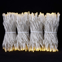 Yuletime 100 Feet 300 Count Warm White Led String Lights With 8 Models Adapter, Clear Wire Wide Angle 5Mm Christmas Lights (Warm White - Multimode)