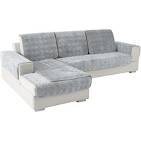 Deep Dream Sectional Sofa Covers For 3 Cushion Couch, Couch Cover For Dogs Pets Recliner Loveseat L Shaped, Anti-Slip, 28 X 70 Inch - Light Gray(Only 1 Piece)