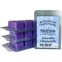 Our Own Candle Company Premium Wax Melt, Lavender Chamomile, 6 Cubes, 2.4 Oz (4 Pack)