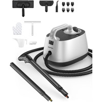 Steam Cleaner, Aspiron Steamer With 21 Accessories, Portable Multipurpose Steam Cleaner For Car 5 Mins Heating With 1.5L Tank, Heavy Duty Steam Cleaner Carpet And Upholstery, Floors, Tiles, Car
