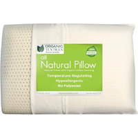 Organictextiles Natural Latex Pillow With Organic Cotton Cover (Queen Size, Medium), Gots Certified, Bed Pillow For Sleeping, Neck Pain Relief Help, Head Support, For Side Back Stomach Sleeper