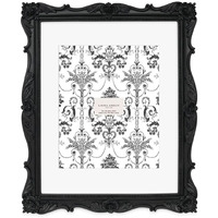 Laura Ashley 11X14 Black Ornate Textured Hand-Crafted Resin Picture Frame, Wall Mount, Decorative Floral Design Home D  Cor, Photo Gallery, Art, More (Black, 11X14 (Matted 8X10))