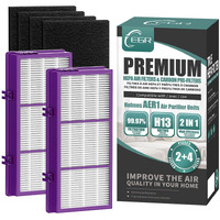 Egr Hapf300Ap Performance Plus Filter For Holmes, Aer1 Filters For Air Purifier Holmes, Replacement Hapf300Ap-U4 (2 Ture Hepa Filters + 4 Carbon Filters + 1 Cleaning Brush)