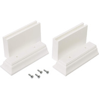 Zenna Home Plastic Leg Extension Kit For Over-The-Toilet Spacesavers, Adds 3"" Or 4.5"" Clearance, Easy Installation, White Finish Spacesavers, Sturdy Design