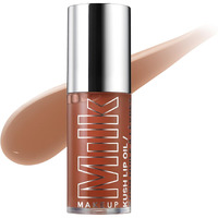 Milk Makeup Kush Lip Oil, Chocolate Cake (Chocolate Brown) - 0.18 Oz - Natural, Sheer Tint - Lightweight & Non Greasy - Cacao Flavor - Vegan, Paraben Free, Cruelty Free