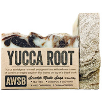 A Wild Soap Bar Yucca Root Shampoo & Body Bar Soap With Tea Tree Oil, Vegan, All Natural With Organic Ingredients, Handmade (1 Pack)
