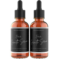 Rennora Hair Growth Serum With Organic Herbs And Natural Vitamins, Peppermint Oil, Stinging Nettle, And Rosemary Oil, No Chemicals, Formulated For Hair Regrowth (1Oz Per Bottle, 2 Pack)