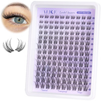 Alice Natural Lash Clusters Lash Extensions Invisible Band Waterproof 8-16Mm Curl Cluster Eyelash Extensions Wispy Eyelash Clusters Individual Lashes Cluster Lashes