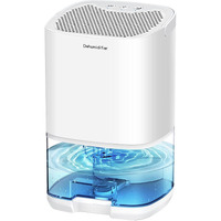 Dehumidifiers For Home 35Oz Small Dehumidifier For Bedroom 2500 Cubic Feet(350Sq Ft) With 7 Led Lights, Ultra Quiet & Auto Shut Off Dehumidifier For Bathroom Basement Closet Garage