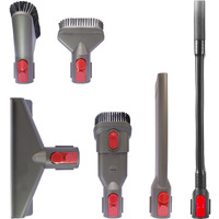 Replacement Vacuum Attachments For Dyson V7 V8 V10 V11 V15 Perfect For Dryer Vent, Car Detailing And Corners Cleaning - Household Cleaning Kit (Attachment And Flexible Crevice Tool)