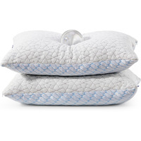 Bafode Memory Foam Pillows Standard Size Set Of 2 Cooling Bed Pillow 2 Pack Shredded Memory Foam Pillow For Sleeping 20X26