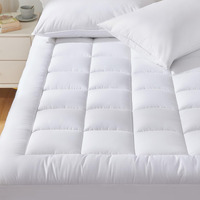 Cozylux Queen Size Mattress Pad Pillow Top Cotton Mattress Topper 8-21"" Deep Pocket Mattress Cover Quilted Fitted Cooling 450Gsm Mattress Protector (60X80 Inch,White)