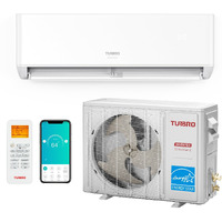 Turbro 24,000 Btu Ductless Mini Split Inverter Ac With Heat Pump, 20 Seer2, 230V, Wifi-Enabled, Cools Up To 1,500 Sq.Ft, Energy Star, Greenland Series