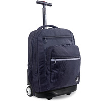 J World New York Sundance Rolling Backpack Girl Boy Roller Bookbag, Black, 20 Inch