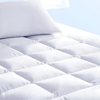 Pure Brands Full Mattress Topper & Mattress Pad Protector In One Quality Plush Luxury Down Alternative Pillow Top Make Your Bed Luxurious 18"" Deep Pockets White