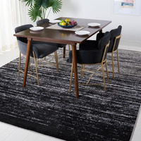 Safavieh Adirondack Collection Area Rug - 8' X 10', Silver & Black, Modern Ombre Design, Non-Shedding & Easy Care, Ideal For High Traffic Areas In Living Room, Bedroom (Adr113A)