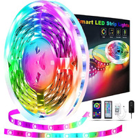 Reemeer 65.6Ft Led Strip Lights, Led Light Strips Music Sync Color Changing Led Lights With App Control And Remote, Led Lights For Bedroom, Party, Home Decoration