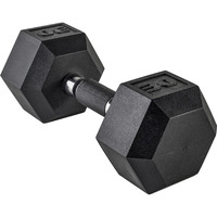 Cap Barbell Coated Dumbbell Weights With Padded Grip, Single, 30 Lbs