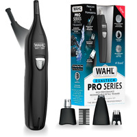 Wahl Pro Series Rechargeable Eyebrow, Ear & Nose Hair Trimmer For Men - Painless Dualtech Eyebrow Trimmer & Facial Hair Removal Device - Model 3025656