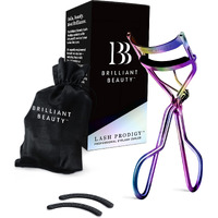 Eyelash Curler With Satin Bag & Refill Pads - Award Winning - No Pinching, Just Dramatically Curled Eyelashes For A Lash Lift In Seconds (Prism)