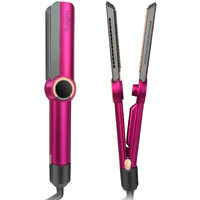 Hebeny Hair Straightener Iron, 2 In 1 Negative Ions Flat Iron Hair Straightener, Professional Ceramic Straightener, For Less Frizz Lock In Moisture & Shine, Dual Voltage Flat Iron Hair Styling Tools