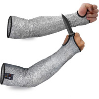 Evridwear Protective Arm Sleeves Cut Resistant Sleeves Arm Protectors For Thin Skin And Bruising For Men Work 1 Pair (Medium, With Thumb Hole)