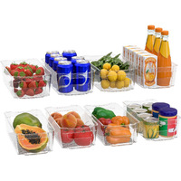 Utopia Home - Fridge Organizer Bins - Refrigerator Organizing Bins - Pantry Organizers And Storage - Stackable Storage Bins For Home & Kitchen Pantry Organization And Storage (Pack Of 8, Medium)