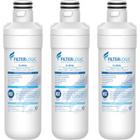 Filterlogic Lt1000Pc Adq747935 Mdj64844601 Refrigerator Water Filter, Replacement For Lg? Lt1000P?/Pc/Pcs, Lfxs26596S, Lfxs28596S, Lfxc22526S, Adq74793501, Adq74793502, Kenmore 46-9980, 3 Filters