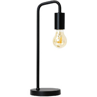 O?Right Industrial Desk Lamp, 100% Metal Lamp, Ul Certified Ceramic E26 Socket, Minimalist Design For Home Decoration, Table Lamp For Bedroom/Office/Dorm, Etl Listed, Black